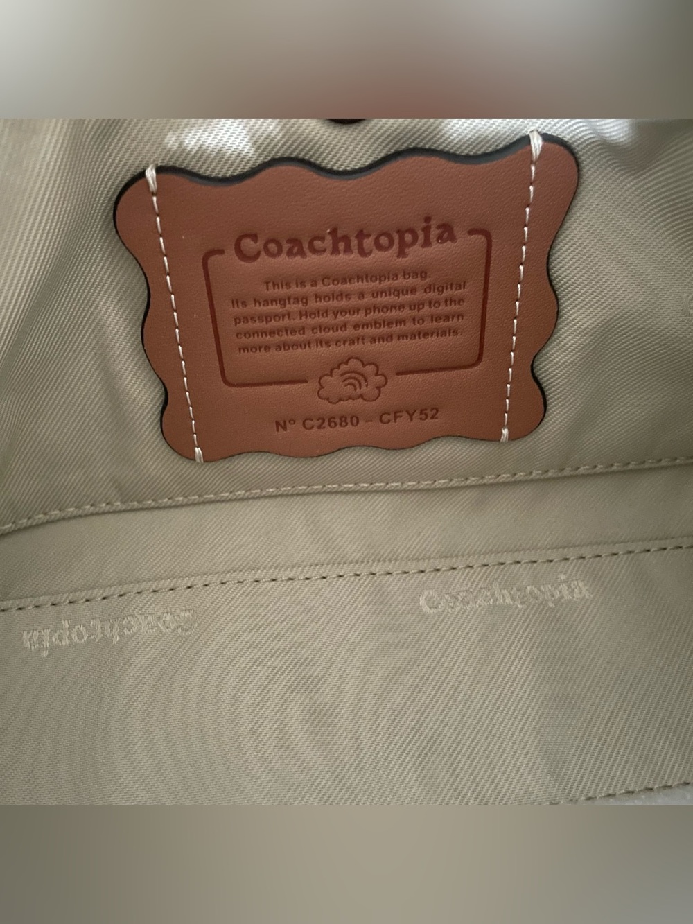 NWT Coach Coachtopia Alter/Ego Small Slouchy Shoulder Bag in Maple/Olive CFG00 - Picture 8 of 8